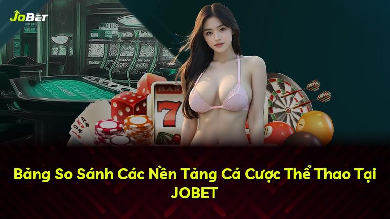 Bảng So Sánh Các Nền Tảng Cá Cược Thể Thao Tại JOBET