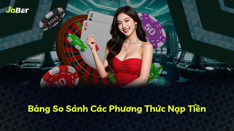 Bảng So Sánh Các Phương Thức Nạp Tiền